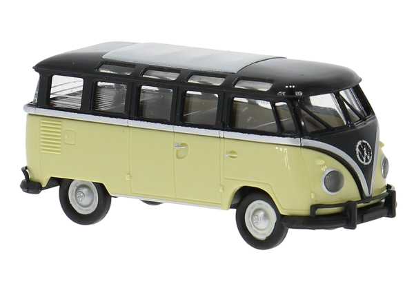 Brekina VW T1b Samba schwarz/beige