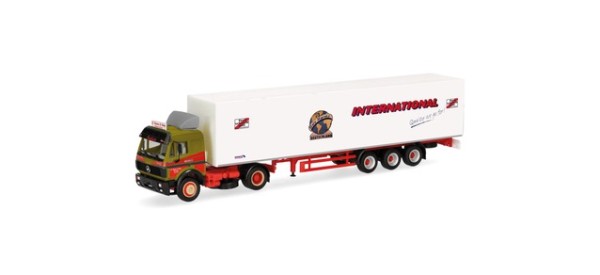 Herpa Mercedes-Benz SK '88 Koffer-Sattelzug "Uwe Harms International"
