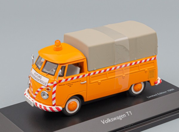 Schuco VW T1 Pritsche/Plane "Schienenkontrolle" (02608)