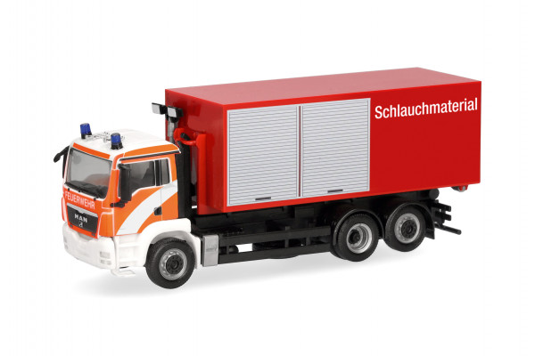 Herpa MAN TGS M Wechsellader-LKW 3achs mit AB-Dekon "Berliner Feuerwehr"