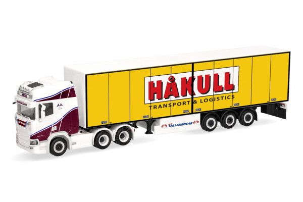 Herpa Scania CR 20 Hochdach 6x4 Koffer-Sattelzug "Hakull", Norwegen