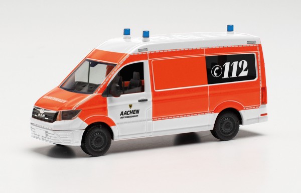 Herpa MAN TGE Bus HD „Rettungsdienst Aachen“ (096652)