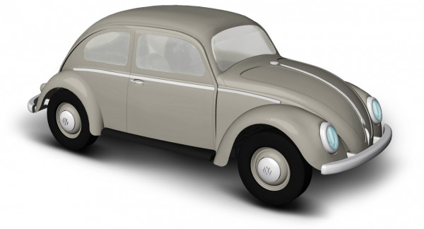 Busch VW Käfer Ovalfenster grau (52951)