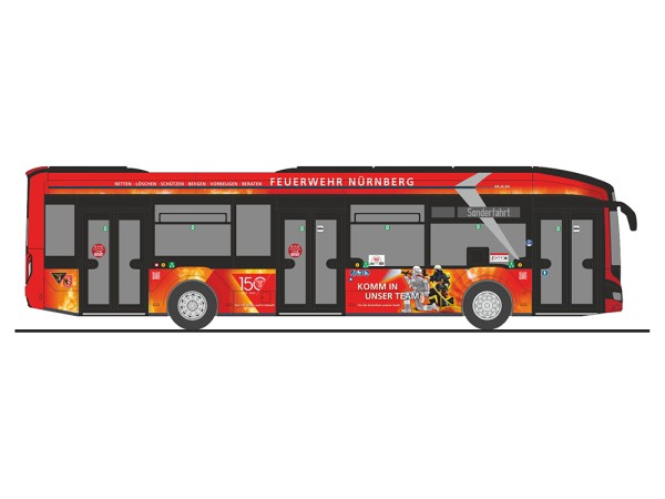 Rietze: MAN Lion´s City 12 E "VAG Nürnberg - 150 Jahre FW Nürnberg" (76344)