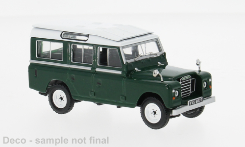 IXO Land Rover Series III 109 (1978) dunkelgrün/weiß (CLC616)