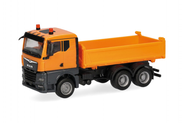 Herpa MAN TGX GN Kipp-LKW 3achs, kommunalorange