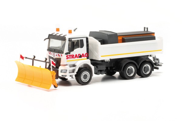 Herpa MAN TGS NN Kipper mit Streuaufbau 3a "Strabag/Winterdienst" (317085)