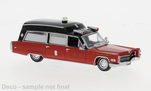 Brekina Cadillac Meteor "Ambulance Chicago Fire"