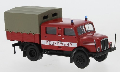 Brekina: IFA S 4000-1 Bautruppwagen,"Feuerwehr" 3. Version (71764)
