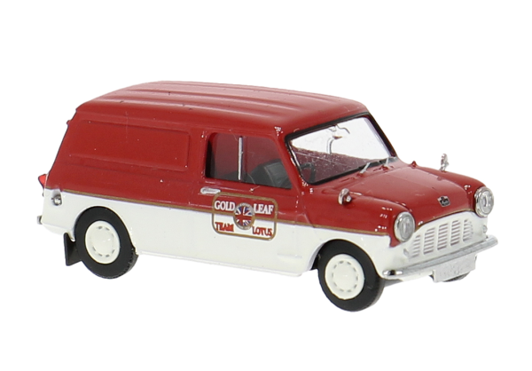 Brekina Austin Mini Coutryman gelb mit chequered flag