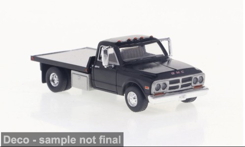 Brekina GMC Sierra Grande platform truck black