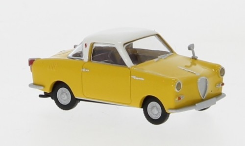 Brekina Goggomobil Coupe gelb/weiß (27853)