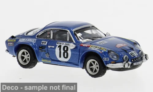 Brekina Renault Alpine A 110, Sieger Monte ´73 mit Jean-Claude Andruet