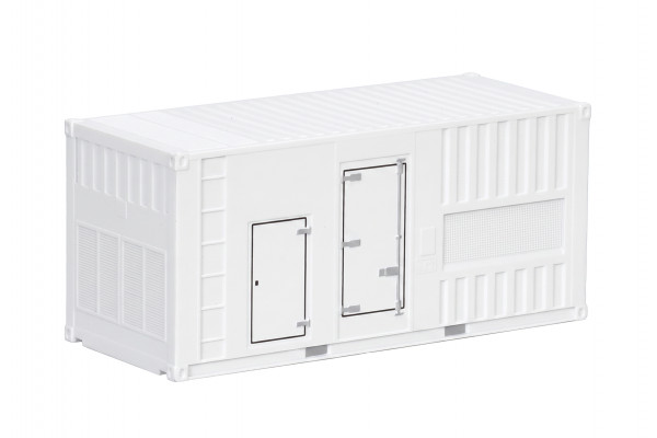 Herpa Zubehör: Set mit zwei 20 ft. Container Stromaggregate, weiß