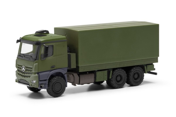 Herpa MB Arocs 6x6 Pritsche/Plane undekoriert