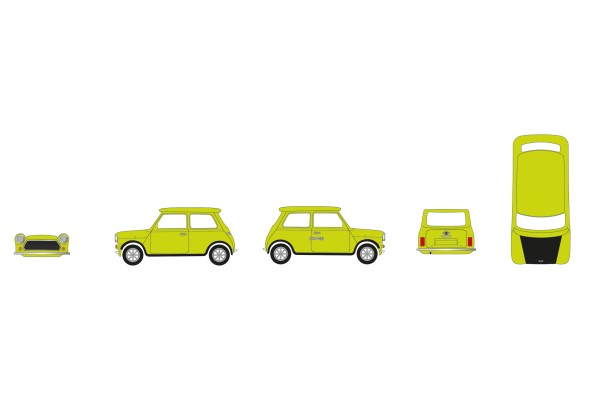 Herpa Mini Cooper (Rechtslenker) mit Türriegel grün