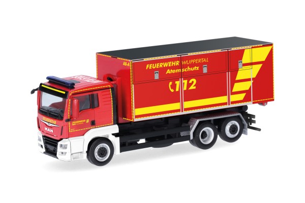 Herpa MAN TGX XL Euro6C Wechsellader "Feuerwehr Wuppertal"