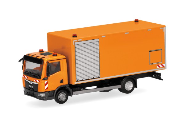 Herpa MAN TGL CC Koffer-LKW "Fahrbahnreinigung"