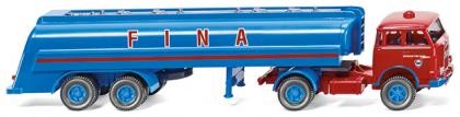 Wiking MAN Pausbacke Tanksattelzug "Fina"