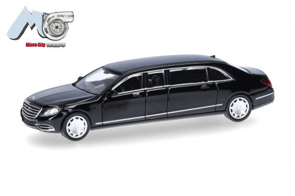Herpa MicroCity: Mercedes-Benz S600 Pullmann (W221), schwarz