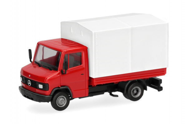 Herpa Basic: Mercedes-Benz T2 Pritsche/Plane, rot/weiß