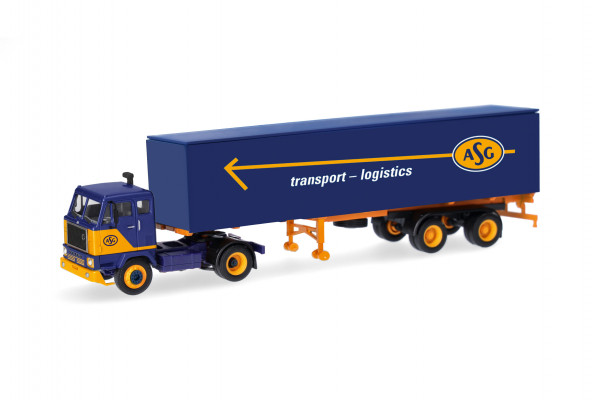 Herpa Volvo F88 Koffer-Sattelzug "ASG", Schweden