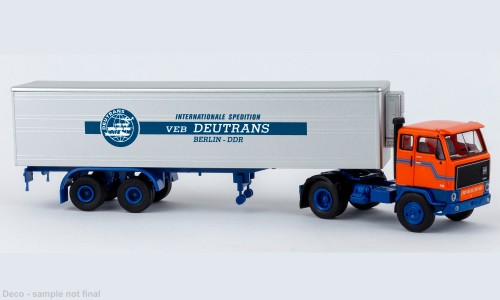 Brekina: Volvo F 89 Koffer-Sz. "Deutrans Berlin"