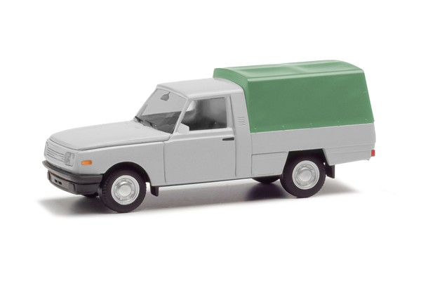 Herpa Wartburg 353 Trans '85 mit Plane lichtgrau