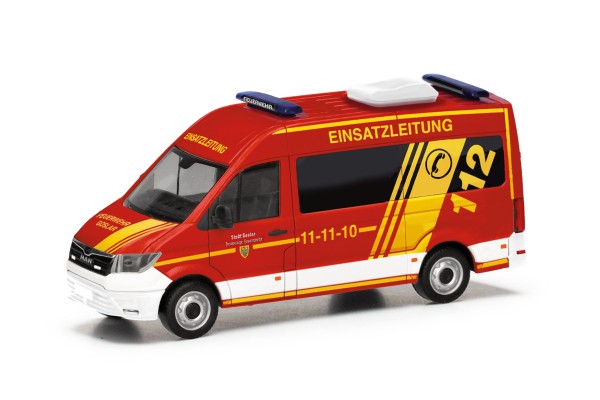 Herpa MAN TGE Bus Hochdach "Feuerwehr Goslar / Einsatzleitung"