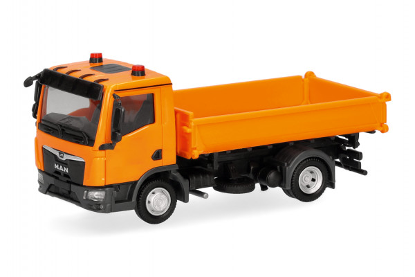 Herpa MAN TGL Dreiseitenkipper, kommunalorange