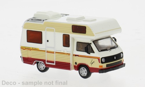 Brekina VW T3 Gipsy-Camper von Karmann (aufwändige Dekoration)