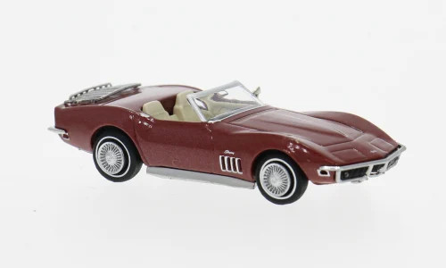 Brekina Chevrolet Corvette C3 dunkelrot met.