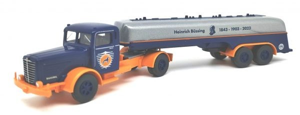 Wiking-Werbe: Büssing 8000 Tank-Sattelzug