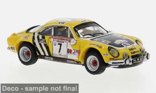 Brekina Renault Alpine A 110 2.Platz Td Corse´75 mit Jean Pierre Nicolas