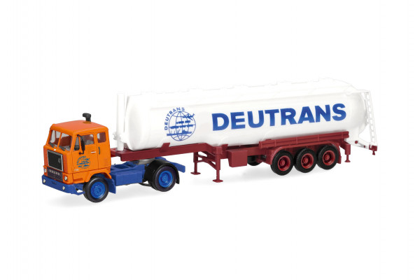 Herpa Volvo F88 Silo-Sattelzug "Deutrans"