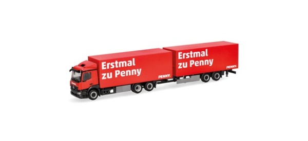Herpa Mercedes-Benz Classicspace Kühlkoffer-Hängerzug "Penny"