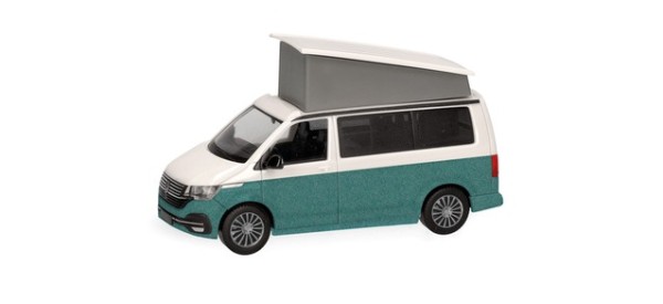 Herpa VW T6.1 California Candy Weiß / Bay Leaf Green metallic