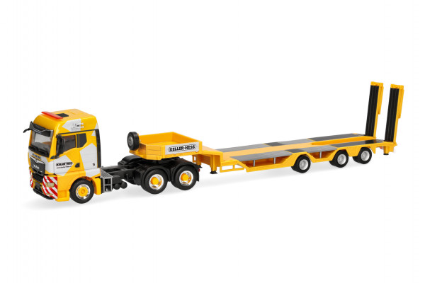 Herpa MAN TGX GM Allrounder-Tieflade-Sattelzug "Keller+Hess", Schweiz