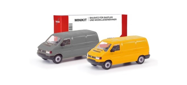 Herpa MiniKit VW T4 Kasten, grau/ginstergelb