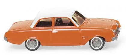 Wiking: Ford 17M orange mit weißem Dach (020001)