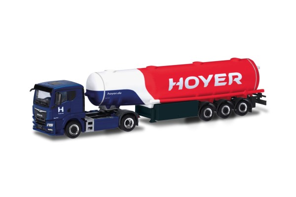 Herpa MAN TGS TN Benzintank-Sattelzug "Hoyer"