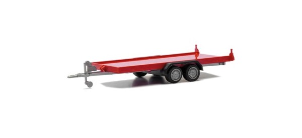 Herpa PKW-Transportanhänger 2achs rot