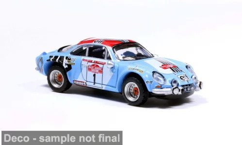 Brekina Renault Alpine A110 mit Jean-Luc Thérier, Sieger Rallye S. Remo ´73
