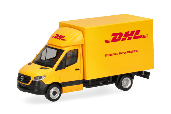 Herpa Mercedes-Benz Sprinter '18 mit Kofferaufbau "DHL"