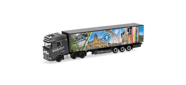 Herpa DAF XG+ (6x2) Gardinenplanen-Sz. "Bücheler Wuppertal"
