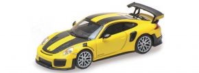Minichamps Porsche 911 GT2 RS (2018) yellow m. carbon stripes (870068128)