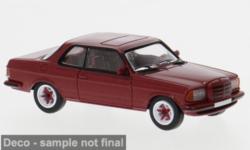 PCX87 Mercedes-Benz C123 Coupé dunkelrot metallic (mit den Penta Felgen des Mercedes-Benz W123 AMG)