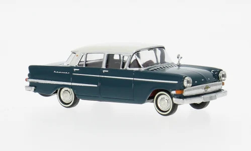 Brekina Opel Kapitän P 2,6 blau/weiß