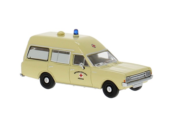 Brekina Opel Rekord C KTW "DRK" hellbeige