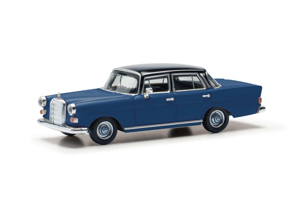 Herpa Mercedes-Benz 200 Heckflosse blau/schwarz